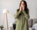 Woman dealing with allergy